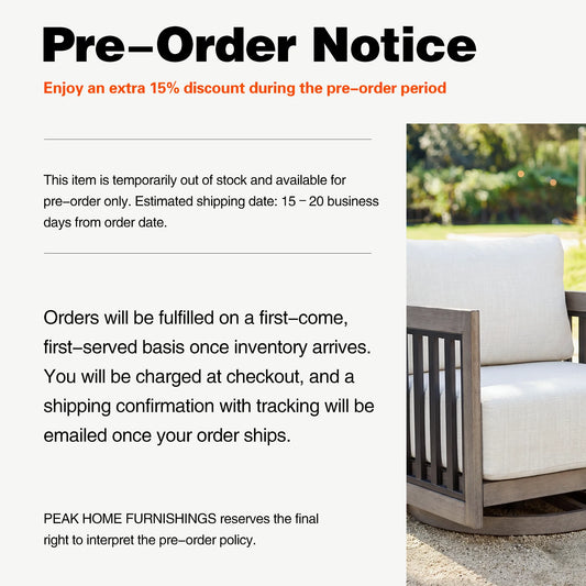 Sereno Outdoor Sofa and 2 Chairs with Round Coffee Table | Pre-Order | Restocking Soon