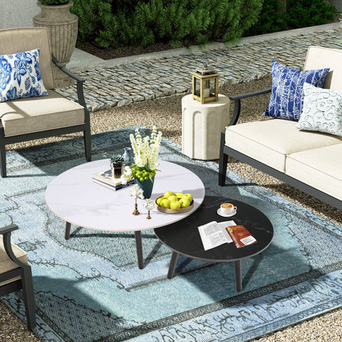 peak home furnishings patio coffee table stipa