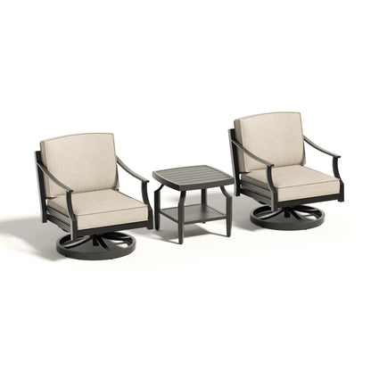 Tamarin 3 Pieces Aluminum Patio Bistro Set