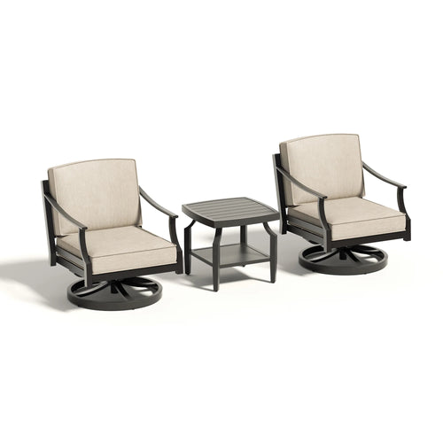 Tamarin 3 Pieces Aluminum Patio Bistro Set