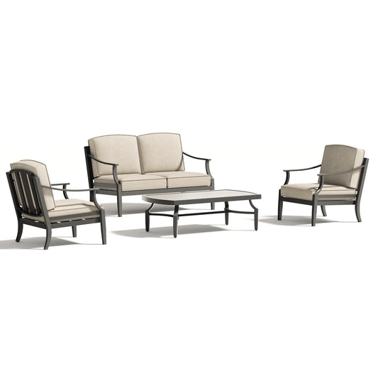 Tamarin 4 Pieces Outdoor Loveseat And Chair Set