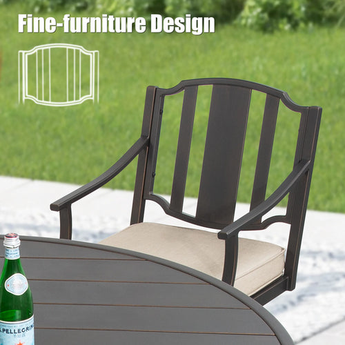 Tamarin 2-Piece Outdoor Dining Swivel Chair