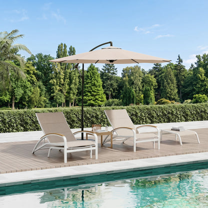 Twinpal Convertible Patio Chaise Lounge With Phifertex® Sling Fabric