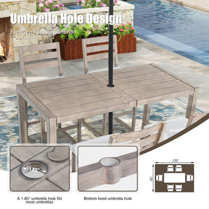 Winston Outdoor Bar Table and 4 Barstools