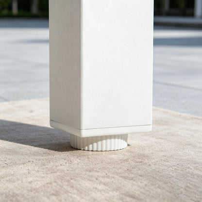 Modern Minimalist Outdoor Furniture Side Table With Natural Teak Tabletop