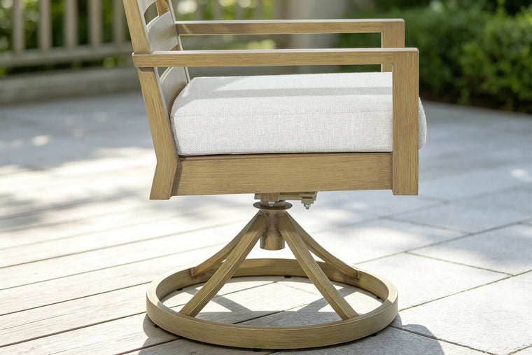 Dual-Action Motion: 360° Swivel & 15° Gentle Rocking