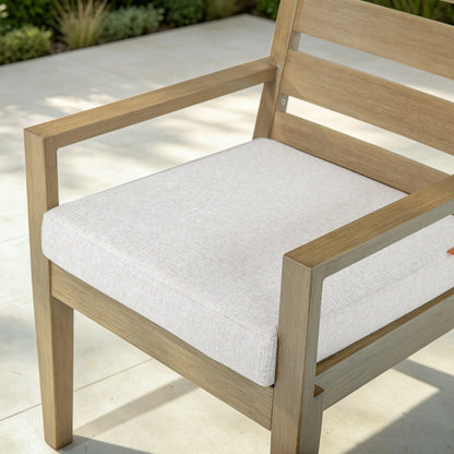 Alcudia Rectangular Patio Dining Table with 6 Classic Stationary Armchairs