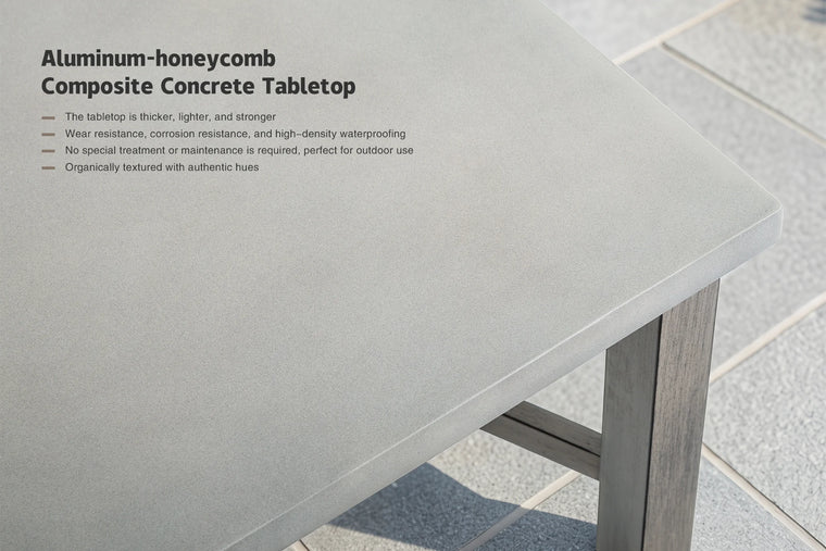 Aluminum-Honeycomb Composite Concrete Top