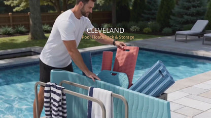 ULAX Cleveland Metal Pool Float Storage Rack for Floaties