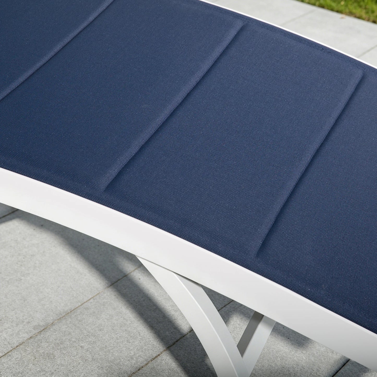 Chambray Patio Chaise Lounge Set of 2 With USA Phifertex® Textilene