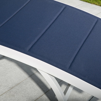 Chambray Patio Chaise Lounge Set of 2 With USA Phifertex® Textilene
