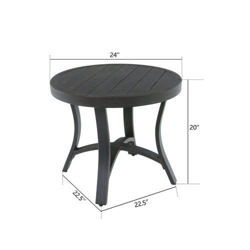 Chamber Outdoor Round 24'' Side Table