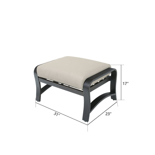 Chamber Outdoor Ottoman with Sunbrella® Cushion