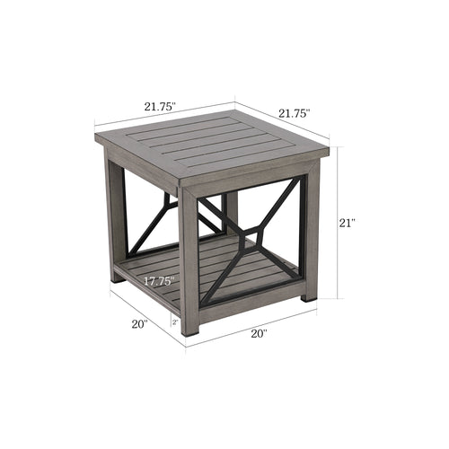 Marindo Patio Square 21.75'' L x 21.75'' W Side Table