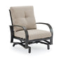 Outdoor/Indoor Aluminum Motion Rocking Chair Patio Club Chair with Sunbrella Cushions
