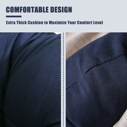 Peakhome Furnishings Swing Outdoor Patio Lounge Egg Chair with Cushion and Stand