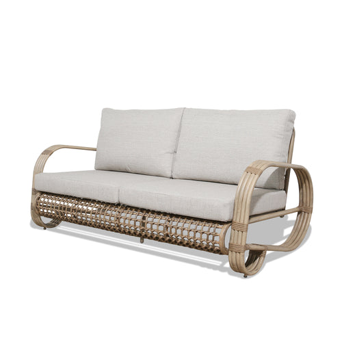 Arsterie Patio Aluminum Loveseat with Olefin Cushions