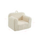 Kids Foam Sofa Chair with Removable Slipcover and Hand for Bedroom or Playroom (Beige)