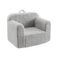Kids Foam Sofa Chair with Removable Slipcover and Hand for Bedroom or Playroom (Gray)