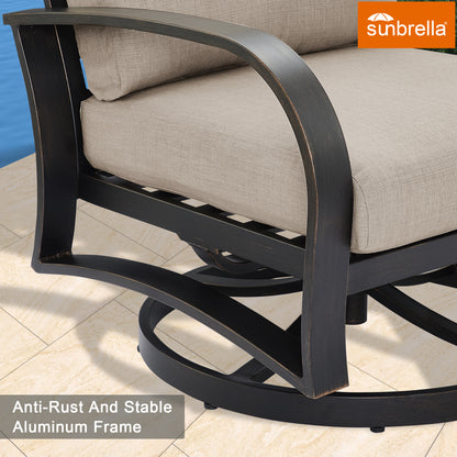 Chamber 3 Piece Outdoor Furniture Set with Sunbrella® Cushions