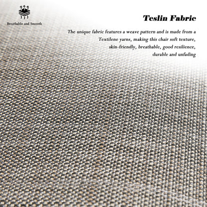 PEAKHOME Cast Aluminum Patio Swivel Dining Chairs Outdoor Slight Rocking Chairs with Textilene Sling Seat and Back