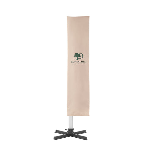 PATIO TREE Umbrella Cover UV Resistant Outdoor Offset Cantilever Umbrella Cover with Zipper and Rod, Beige