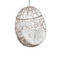 Ulax Furniture Outdoor Patio Wicker Hanging Basket Swing Chair Tear Drop Egg Chair with Cushion