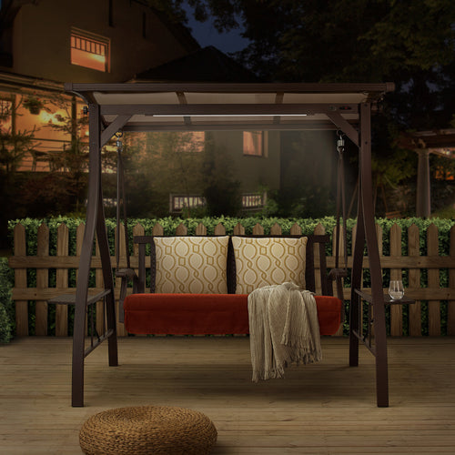 Peakhome Furnishings 2-Seat Deluxe Porch Swing Chairs